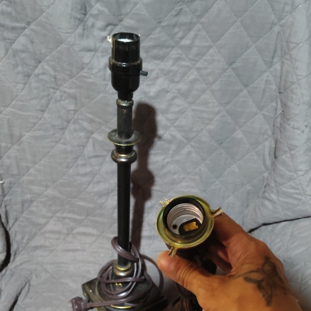 Vintage Metal Lamp Base